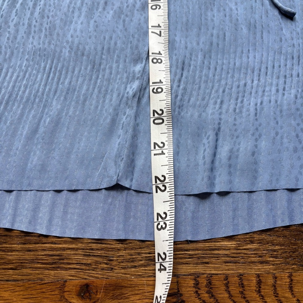 Current Air Dusty Blue Textured Blousr and Tiered Skirt Set | NWT | Small/XS - Picture 5 of 11